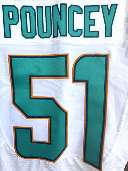 Mike Pouncey GAME-USED 💥 Miami Dolphins 🐬 Nike On-Field NFL Jersey 👕 includes PSA Authenticity 🛡️
