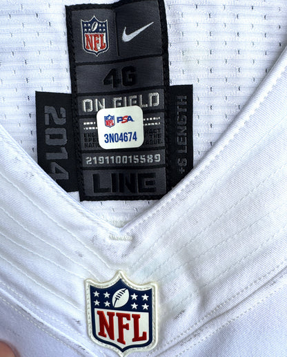 Mike Pouncey GAME-USED 💥 Miami Dolphins 🐬 Nike On-Field NFL Jersey 👕 includes PSA Authenticity 🛡️