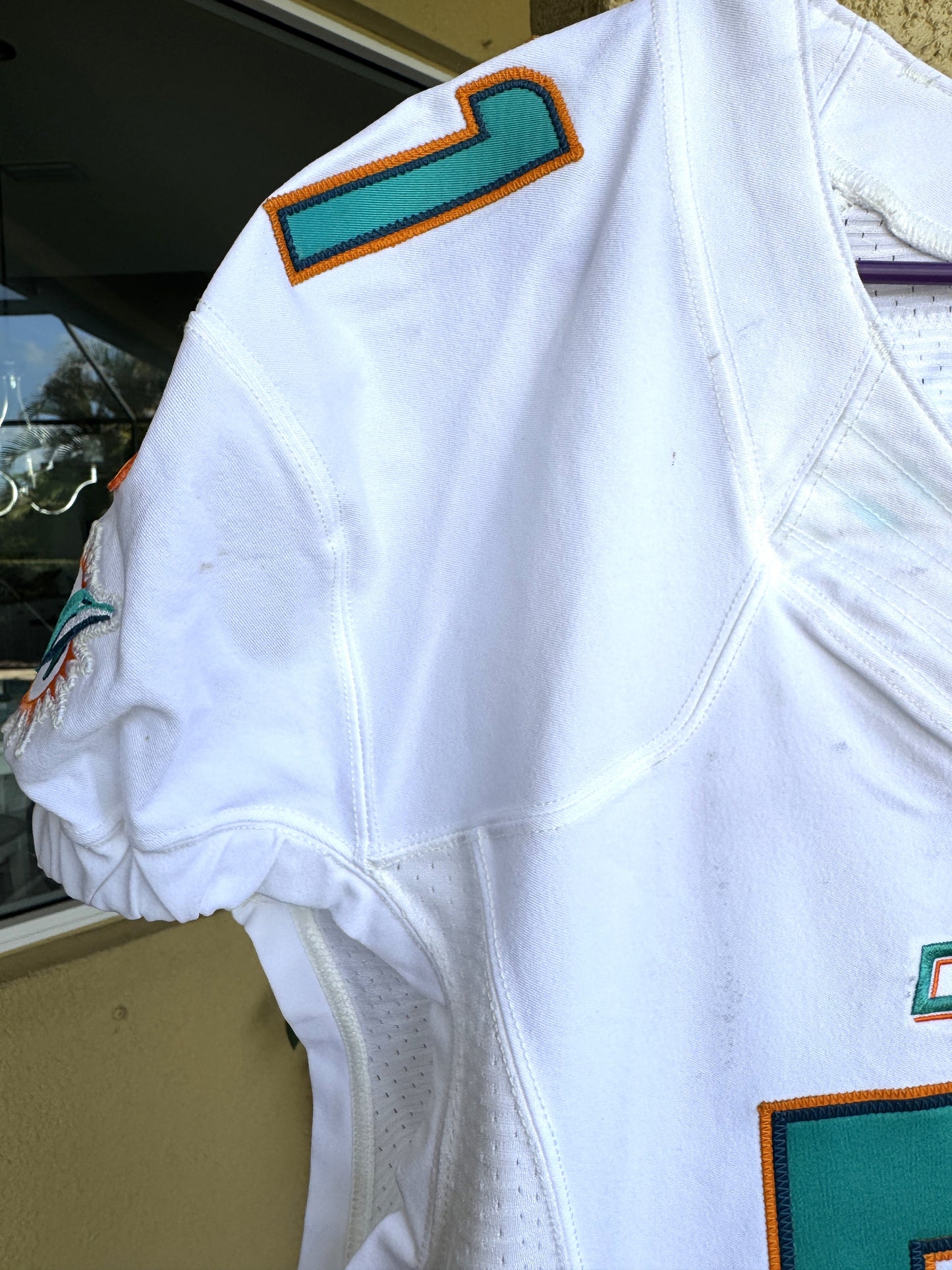 Mike Pouncey GAME-USED 💥 Miami Dolphins 🐬 Nike On-Field NFL Jersey 👕 includes PSA Authenticity 🛡️