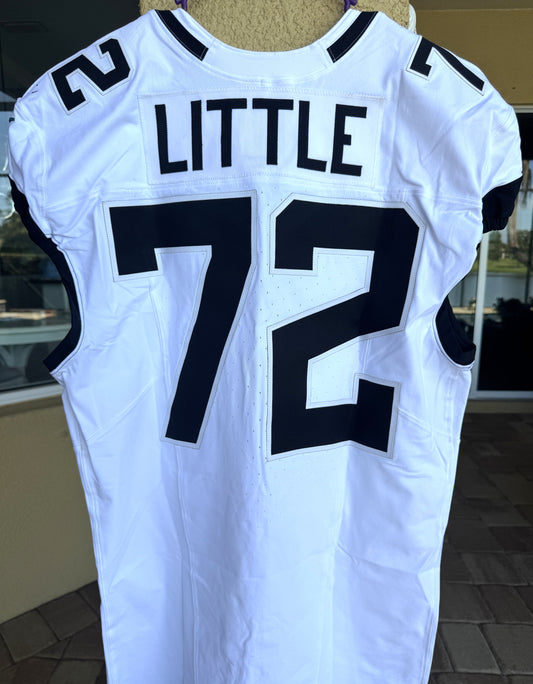 Walker Little GAME USED 10/13/2024 Jacksonville Jaguars 🐆 Nike NFL On-Field Jersey 👕 vs. Chicago Bears (London Game)