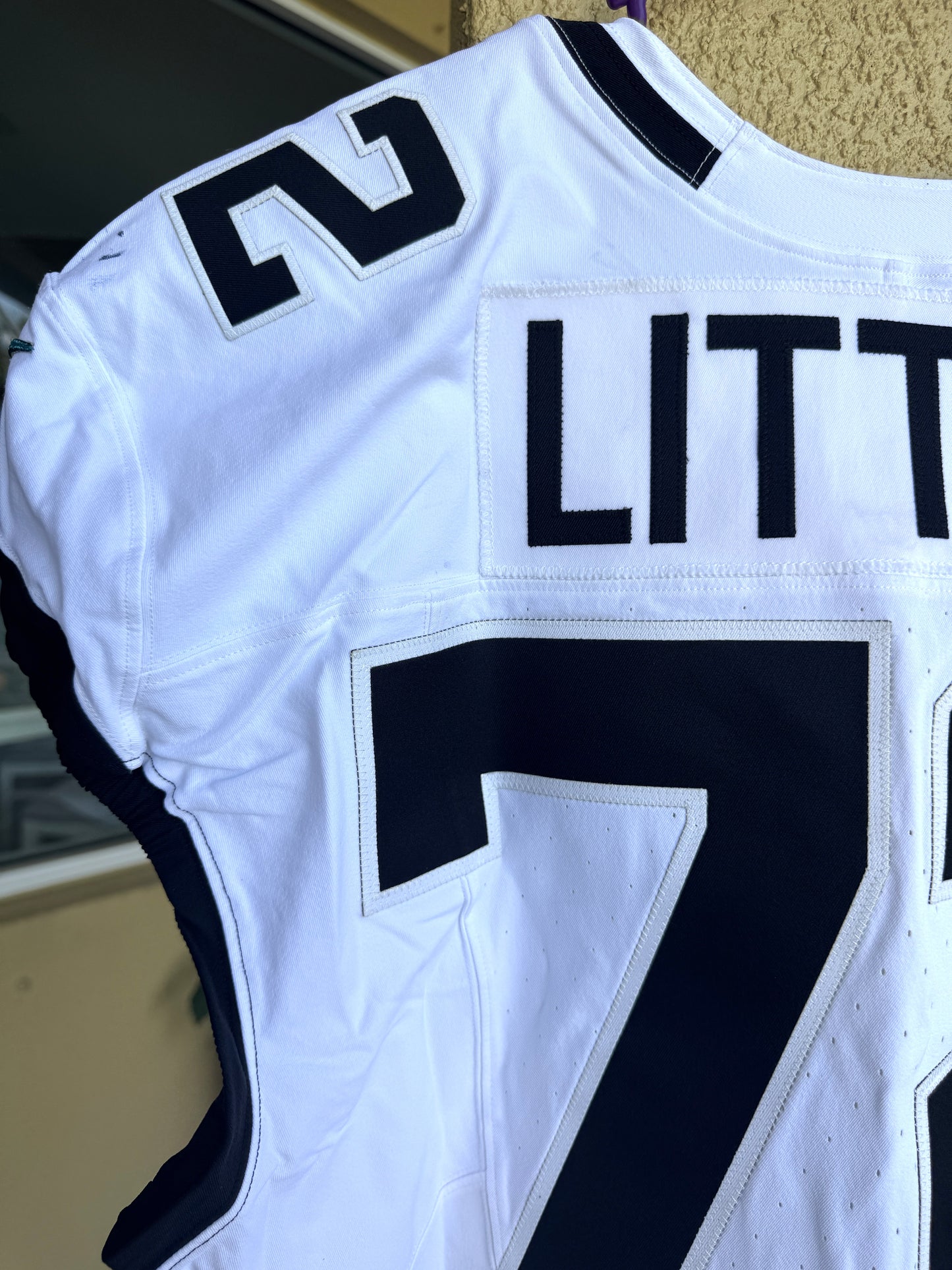 Walker Little GAME USED 10/13/2024 Jacksonville Jaguars 🐆 Nike NFL On-Field Jersey 👕 vs. Chicago Bears (London Game)