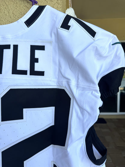 Walker Little GAME USED 10/13/2024 Jacksonville Jaguars 🐆 Nike NFL On-Field Jersey 👕 vs. Chicago Bears (London Game)