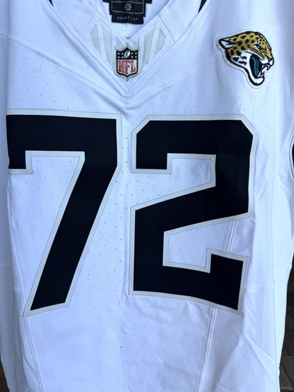 Walker Little GAME USED 10/13/2024 Jacksonville Jaguars 🐆 Nike NFL On-Field Jersey 👕 vs. Chicago Bears (London Game)