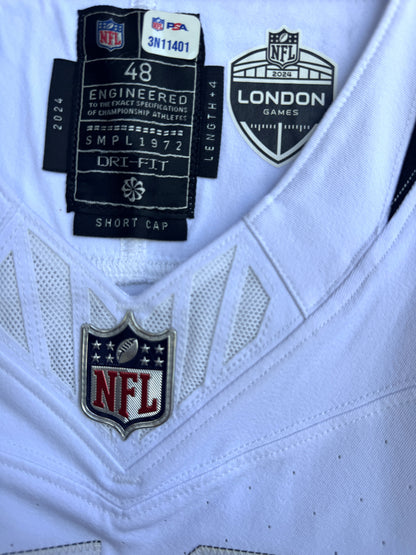 Walker Little GAME USED 10/13/2024 Jacksonville Jaguars 🐆 Nike NFL On-Field Jersey 👕 vs. Chicago Bears (London Game)