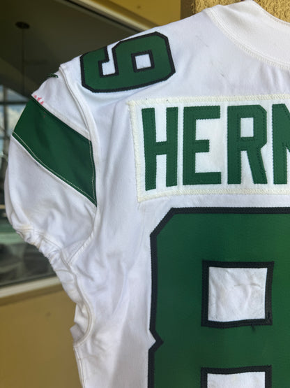 Chris Herndon GAME USED 💪 01/13/2021 PHOTO MATCHED 📸 New York Jets Nike NFL Jersey 👕 Also includes PSA Authenticity🛡️