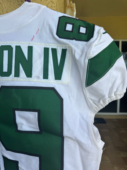 Chris Herndon GAME USED 💪 01/13/2021 PHOTO MATCHED 📸 New York Jets Nike NFL Jersey 👕 Also includes PSA Authenticity🛡️