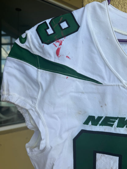 Chris Herndon GAME USED 💪 01/13/2021 PHOTO MATCHED 📸 New York Jets Nike NFL Jersey 👕 Also includes PSA Authenticity🛡️