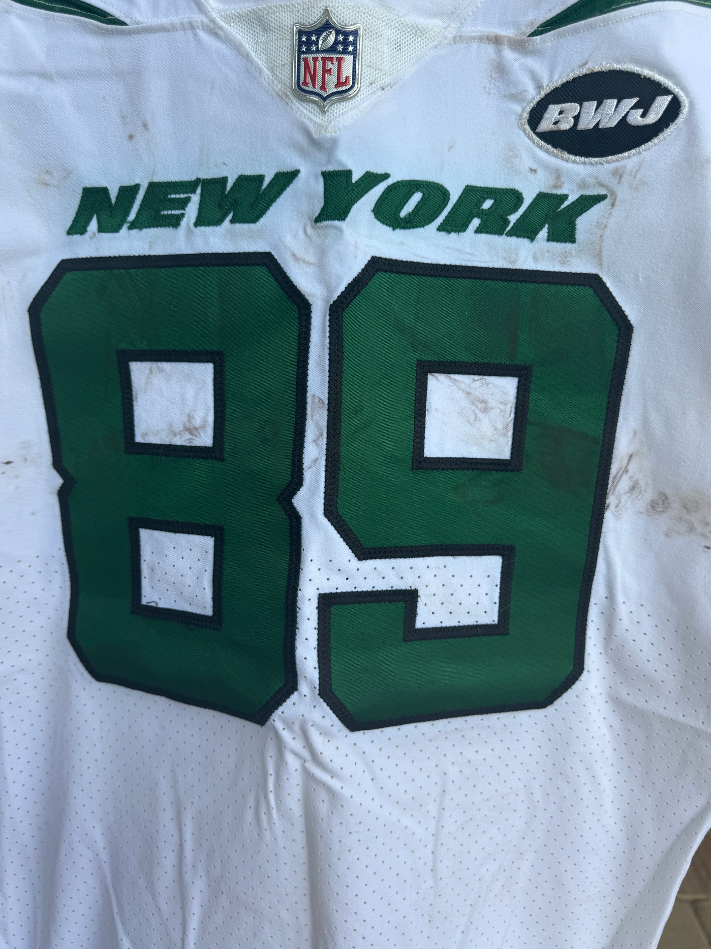 Chris Herndon GAME USED 💪 01/13/2021 PHOTO MATCHED 📸 New York Jets Nike NFL Jersey 👕 Also includes PSA Authenticity🛡️
