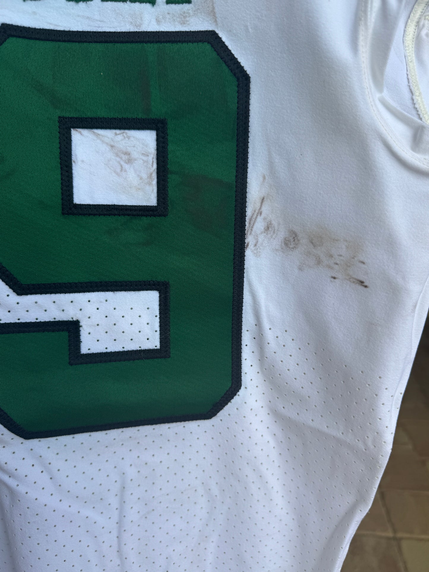 Chris Herndon GAME USED 💪 01/13/2021 PHOTO MATCHED 📸 New York Jets Nike NFL Jersey 👕 Also includes PSA Authenticity🛡️
