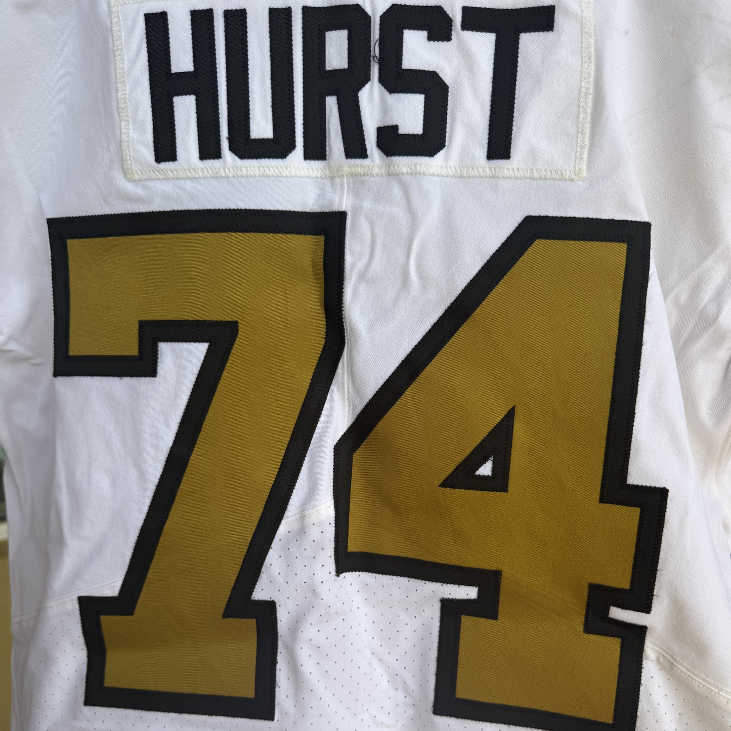 James Hurst GAME WORN 💪 10/02/2022 PHOTO MATCHED 📸 New Orleans Saints Nike NFL Jersey👕 vs. Minnesota Vikings with PSA Authentication 🛡️