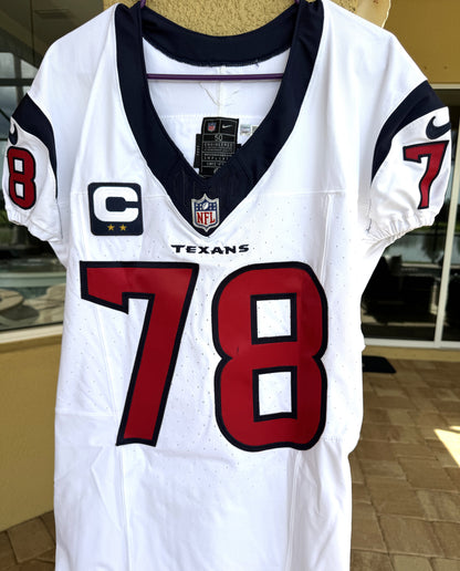 Laremy Tunsil Team/Game Issued Houston Texans 🐂 Nike NFL Jersey👕Also includes COA📄🛡️