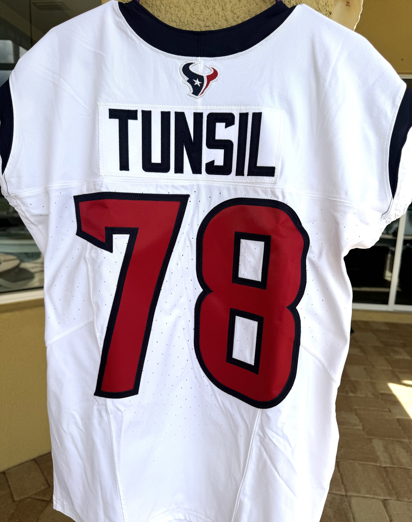 Laremy Tunsil Team/Game Issued Houston Texans 🐂 Nike NFL Jersey👕Also includes COA📄🛡️