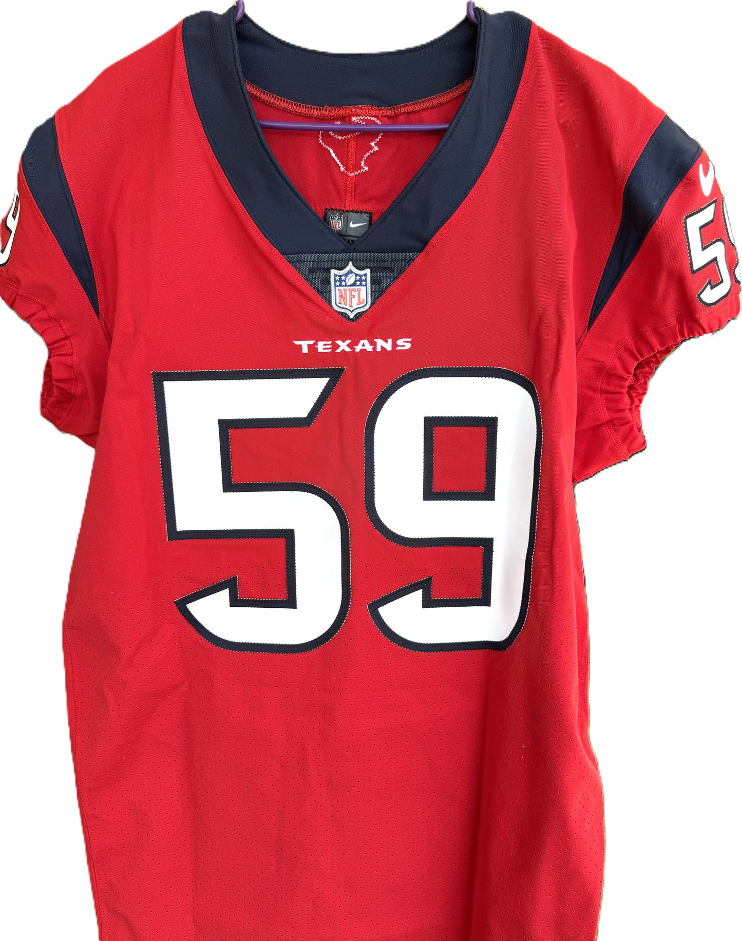 Whitney Mercilus Team-Issued Houston Texans 🐂 Nike NFL Jersey 👕 includes COA 🛡️
