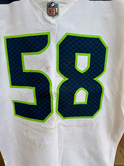 Tanner Muse GAME-WORN 💪 11/13/22 PHOTO MATCHED 📸 Seattle Seahawks NFL Jersey 👕 vs Bucs inc. PSA COA