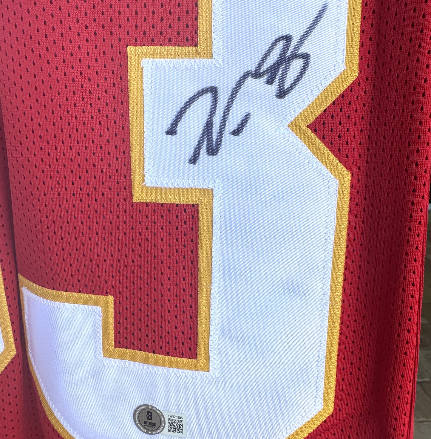 Noah Gray HAND-SIGNED✍️ Kansas City Chiefs RED Jersey🎽 – RARE Beckett Authenticated 🏈🔥