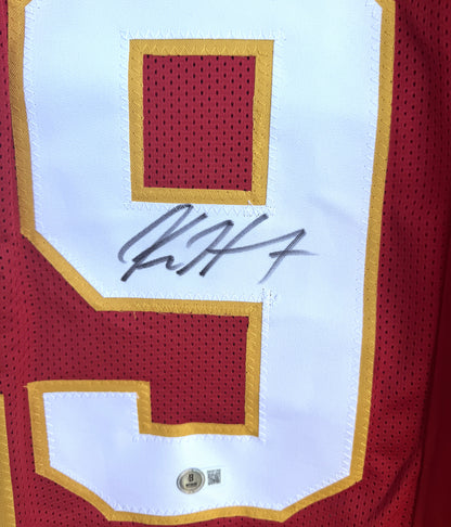 Kareem Hunt Hand-Signed🖊️ Kansas City Chiefs RED❤️‍🔥 Custom NFL Jersey🎽