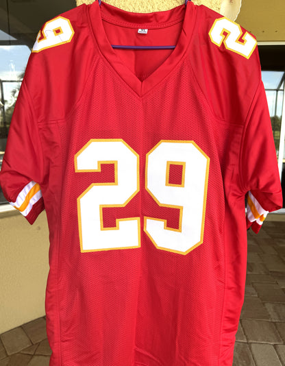 Kareem Hunt Hand-Signed🖊️ Kansas City Chiefs RED❤️‍🔥 Custom NFL Jersey🎽