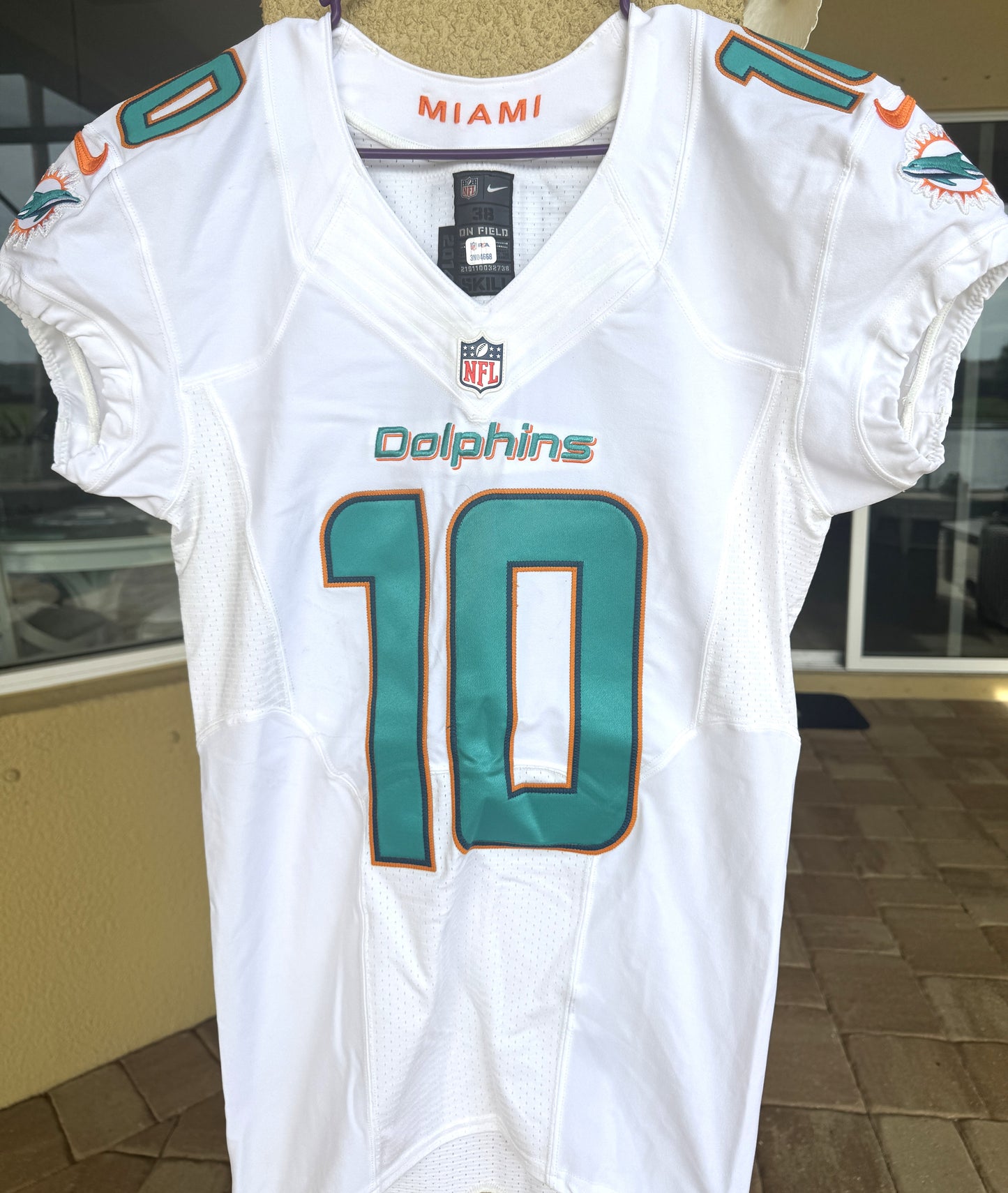 Kenny Stills GAME USED 💪 Miami Dolphins 🐬 Nike On-Field  NFL Jersey👕 includes PSA Authenticity 🛡️