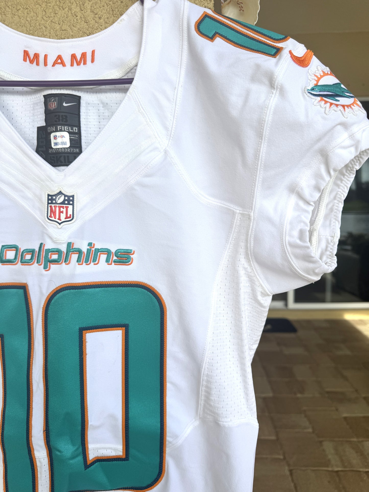 Kenny Stills GAME USED 💪 Miami Dolphins 🐬 Nike On-Field  NFL Jersey👕 includes PSA Authenticity 🛡️
