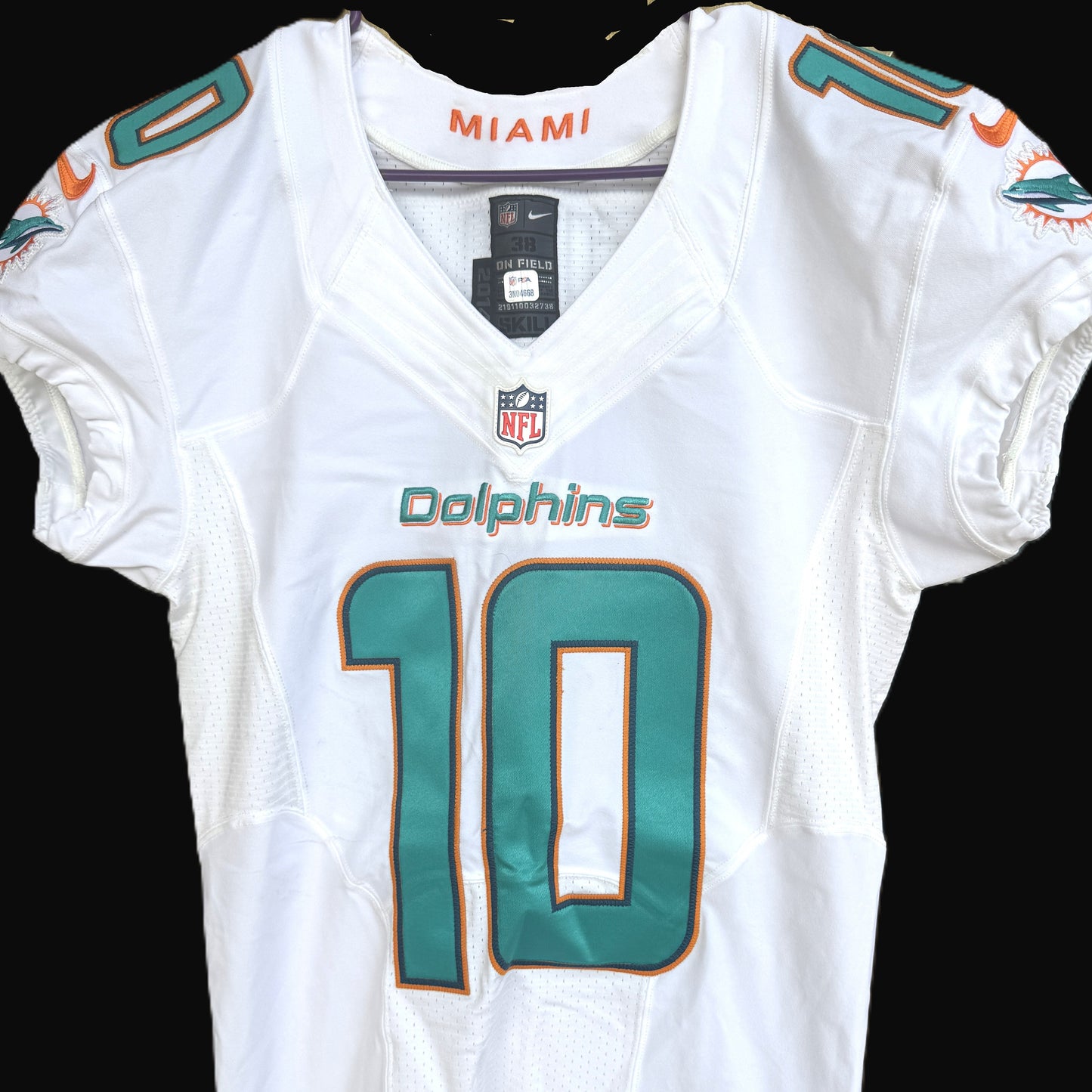 Kenny Stills GAME USED 💪 Miami Dolphins 🐬 Nike On-Field  NFL Jersey👕 includes PSA Authenticity 🛡️
