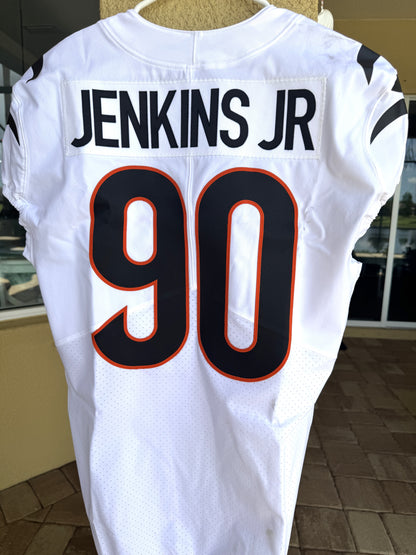 Kris Jenkins Jr. Game-Issued 💪Cincinnati Bengals🐅NFL Jersey – Nike includes COA⭐