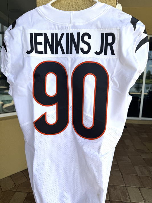 Kris Jenkins Jr. Game-Issued 💪Cincinnati Bengals🐅NFL Jersey – Nike includes COA⭐