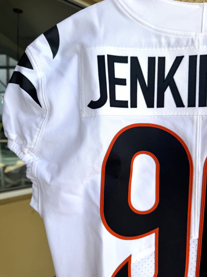 Kris Jenkins Jr. Game-Issued 💪Cincinnati Bengals🐅NFL Jersey – Nike includes COA⭐