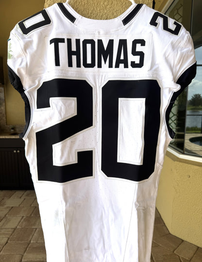 Daniel Thomas GAME WORN 💪 12/22/2024 Jacksonville Jaguars 🐆 Nike NFL Jersey 👕 vs. Las Vegas Raiders