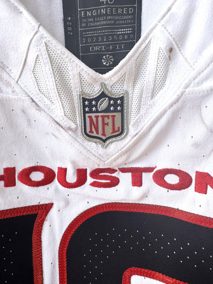 Xavier Hutchinson GAME WORN 💪 10/13/24 Houston Texans 🐂 NFL Jersey 👕 Victory over the New England Patriots inc. Metabilia COA 🛡️