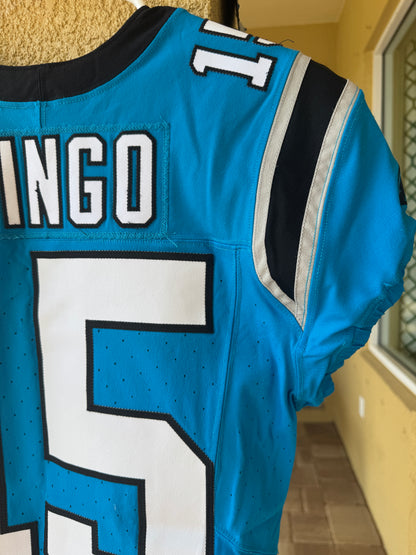 Jonathan Mingo Game Worn💪10/13/24 Carolina Panthers🐆vs.Falcons NFL Jersey👕vs. Falcons Also includes PSA Authentication
