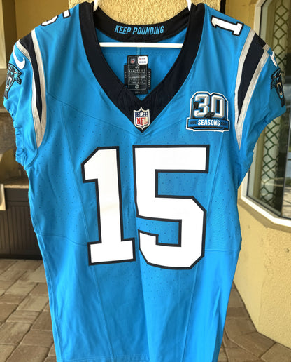 Jonathan Mingo Game Worn💪10/13/24 Carolina Panthers🐆vs.Falcons NFL Jersey👕vs. Falcons Also includes PSA Authentication