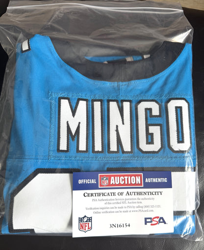 Jonathan Mingo Game Worn💪10/13/24 Carolina Panthers🐆vs.Falcons NFL Jersey👕vs. Falcons Also includes PSA Authentication