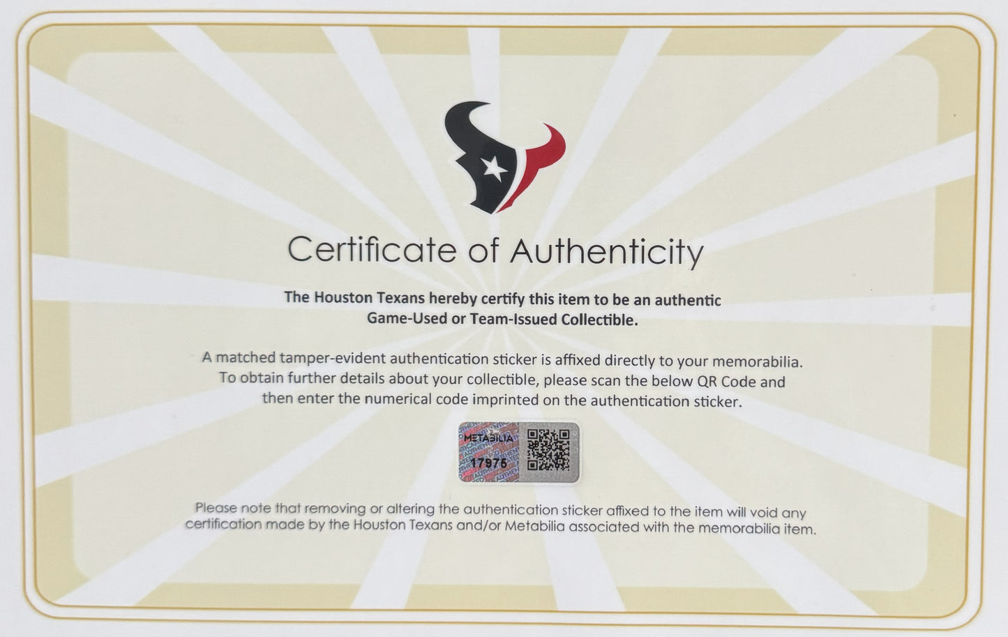 Dalton Schultz Game Issued 💪 Houston Texans 🐂 Nike NFL Jersey Also includes COA 🛡️