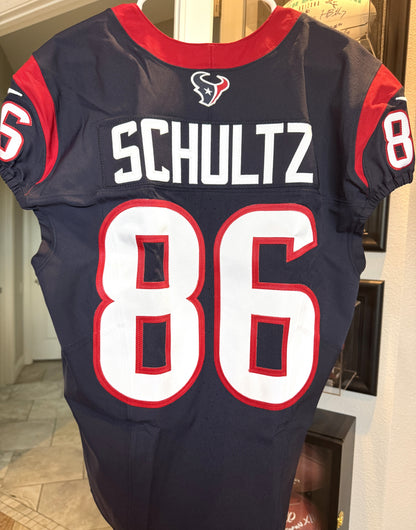 Dalton Schultz Game Issued 💪 Houston Texans 🐂 Nike NFL Jersey Also includes COA 🛡️