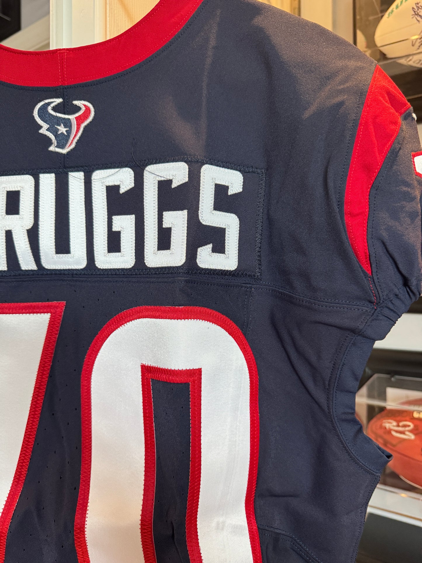 Juice Scruggs Team Issued 💥 Houston Texans 🐂 Nike NFL Jersey Also includes COA 📄