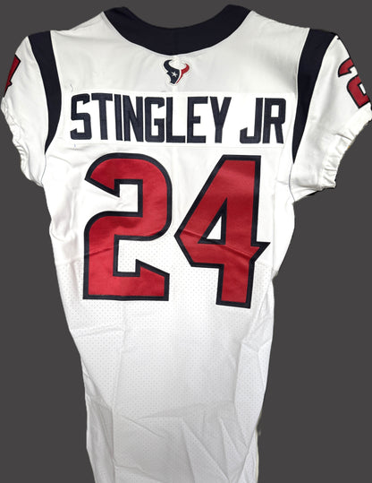 Derek Stingley Jr Team Issued Houston Texans 🐂 Nike NFL Jersey Also includes COA 🛡️