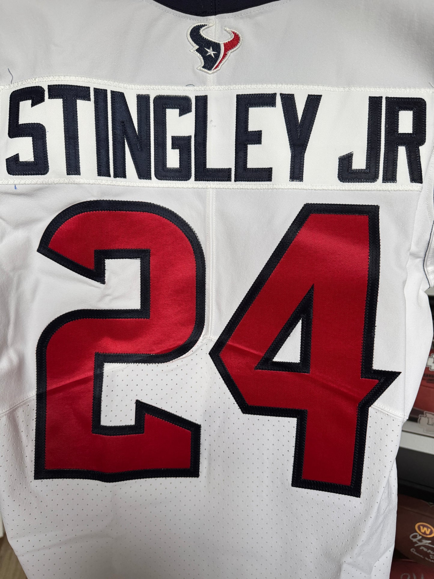 Derek Stingley Jr Team Issued Houston Texans 🐂 Nike NFL Jersey Also includes COA 🛡️