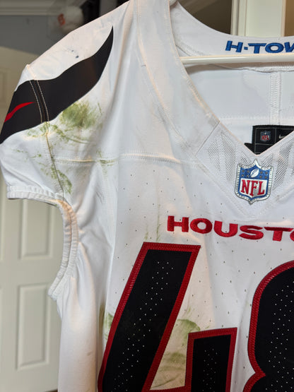 Christian Harris Playoff GAME WORN 💪 01/18/2024 Houston Texans Nike NFL Jersey 🎽 vs. Kansas City Chiefs