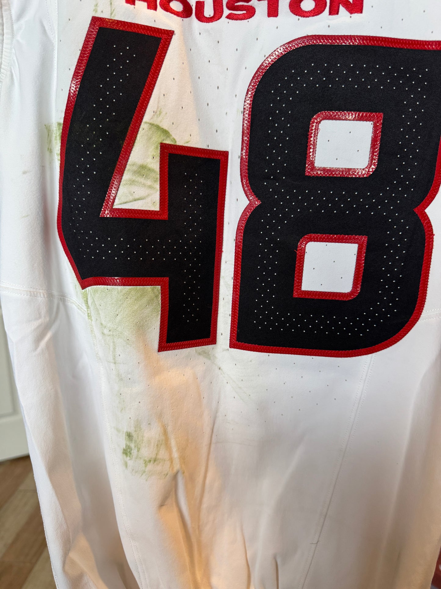 Christian Harris Playoff GAME WORN 💪 01/18/2024 Houston Texans Nike NFL Jersey 🎽 vs. Kansas City Chiefs