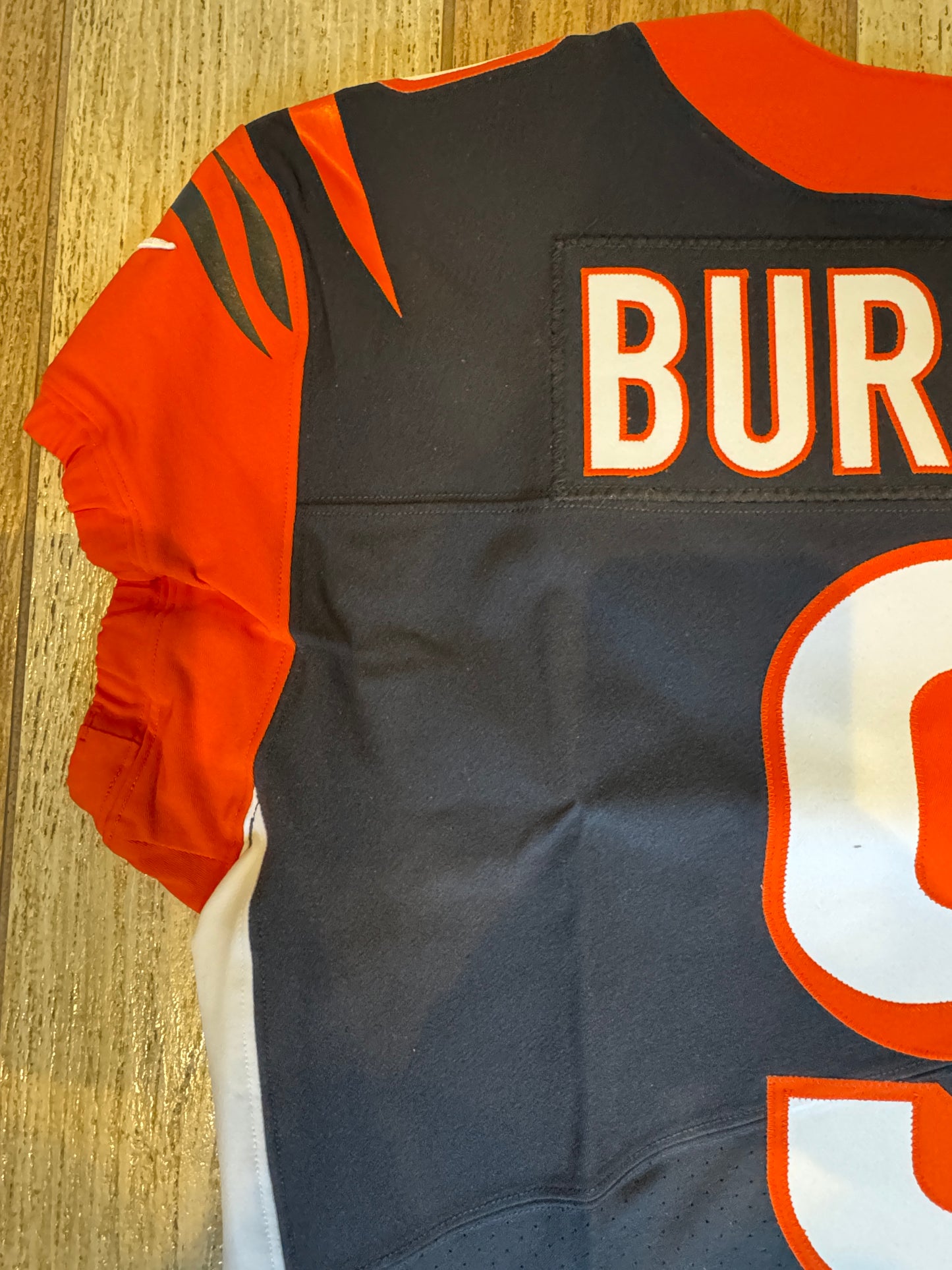 Joe Burrow Team-Issued Cincinnati Bengals On-Field Nike NFL Jersey Includes captains patch Size 44🧡🖤