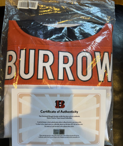 Joe Burrow Bengals Game-Issued On-Field NFL Jersey (Nike) Metabilia Certified💥Inc. Captains Patch