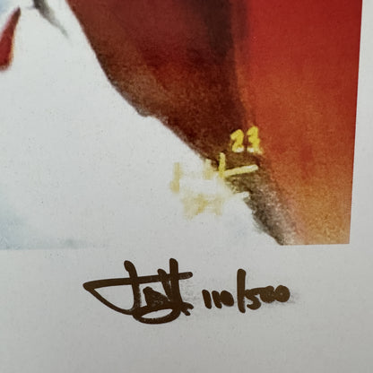 Patrick Mahomes🪶Chiefs Joshua Barton Signed✍️LE 12x18 Lithograph 110/500 (PA)🏆