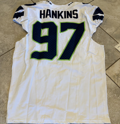 Johnathan Hankins GAME-WORN💪10/20/24 Seattle Seahawks NFL Jersey👕vs. Atlanta Falcons Inc.COA