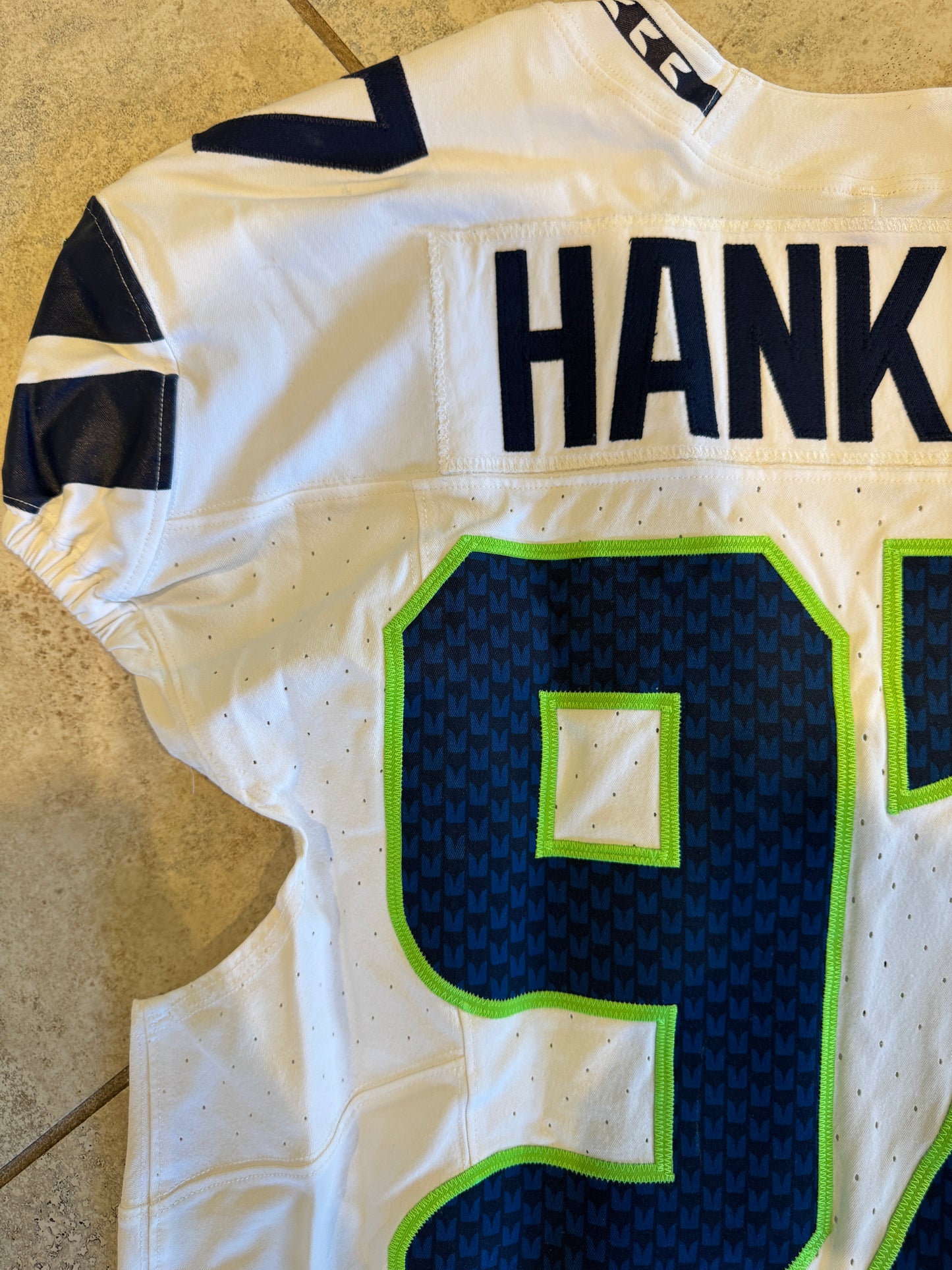 Johnathan Hankins GAME-WORN💪10/20/24 Seattle Seahawks NFL Jersey👕vs. Atlanta Falcons Inc.COA