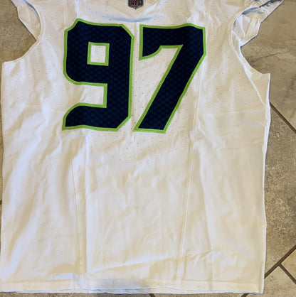 Johnathan Hankins GAME-WORN💪10/20/24 Seattle Seahawks NFL Jersey👕vs. Atlanta Falcons Inc.COA