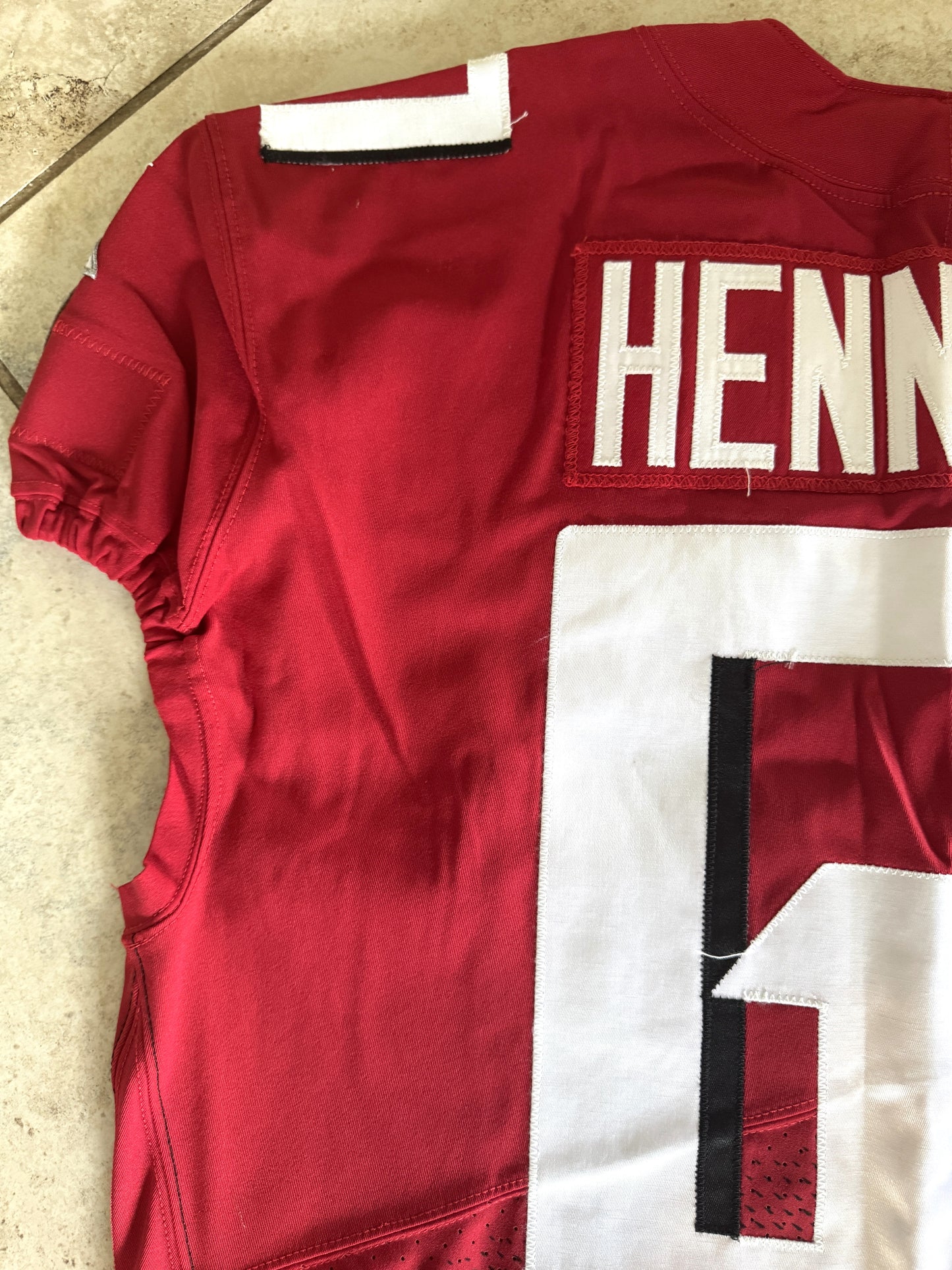 Matt Henessy GAME WORN💪10/10/21 Atlanta Falcons🦅NFL Jersey Crucial Catch💯 vs. New York Jets