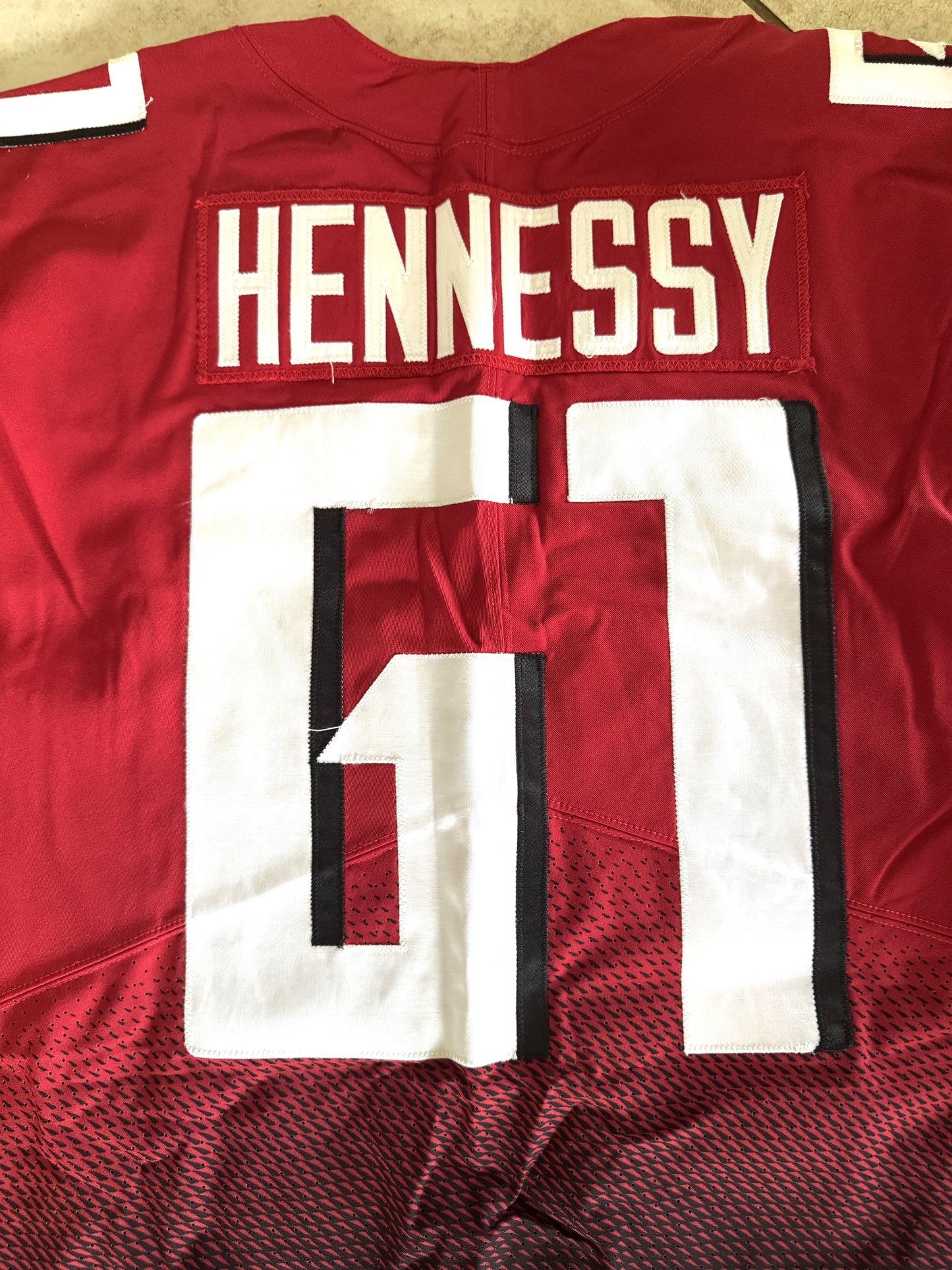 Matt Henessy GAME WORN💪10/10/21 Atlanta Falcons🦅NFL Jersey Crucial Catch💯 vs. New York Jets