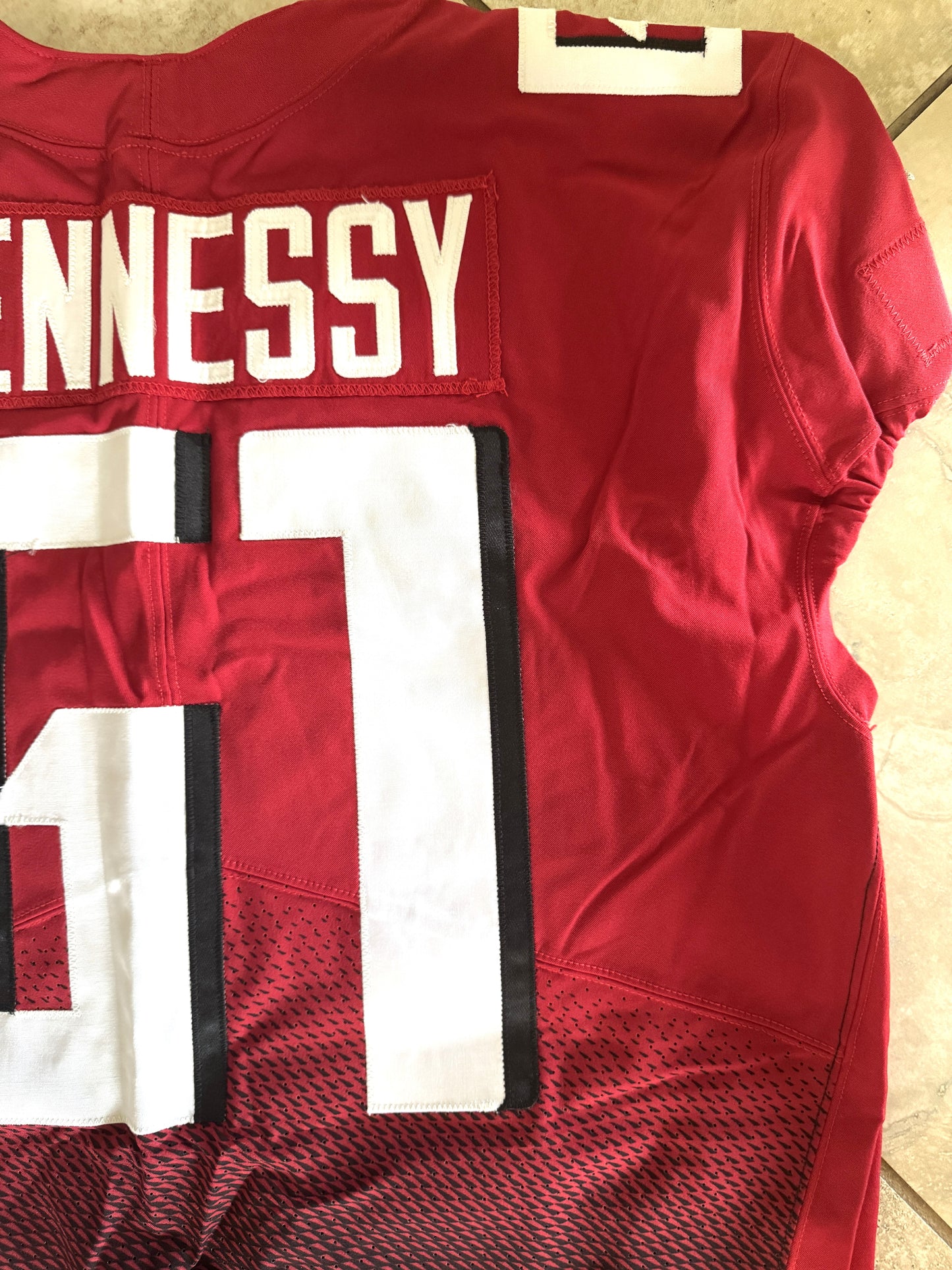 Matt Henessy GAME WORN💪10/10/21 Atlanta Falcons🦅NFL Jersey Crucial Catch💯 vs. New York Jets