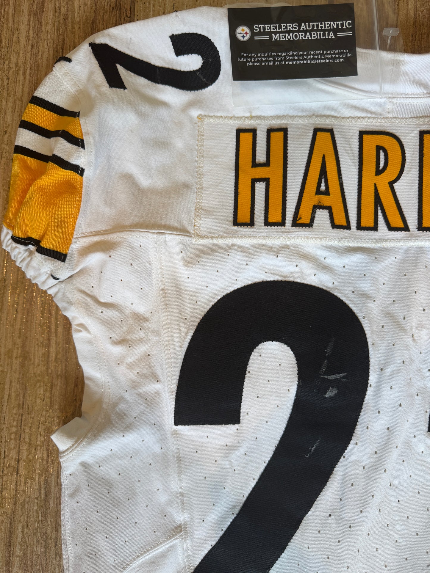 Najee Harris GAME WORN💪09/08/24 PHOTO MATCHED📸Steelers NFL Jersey👕Inc.COA💥
