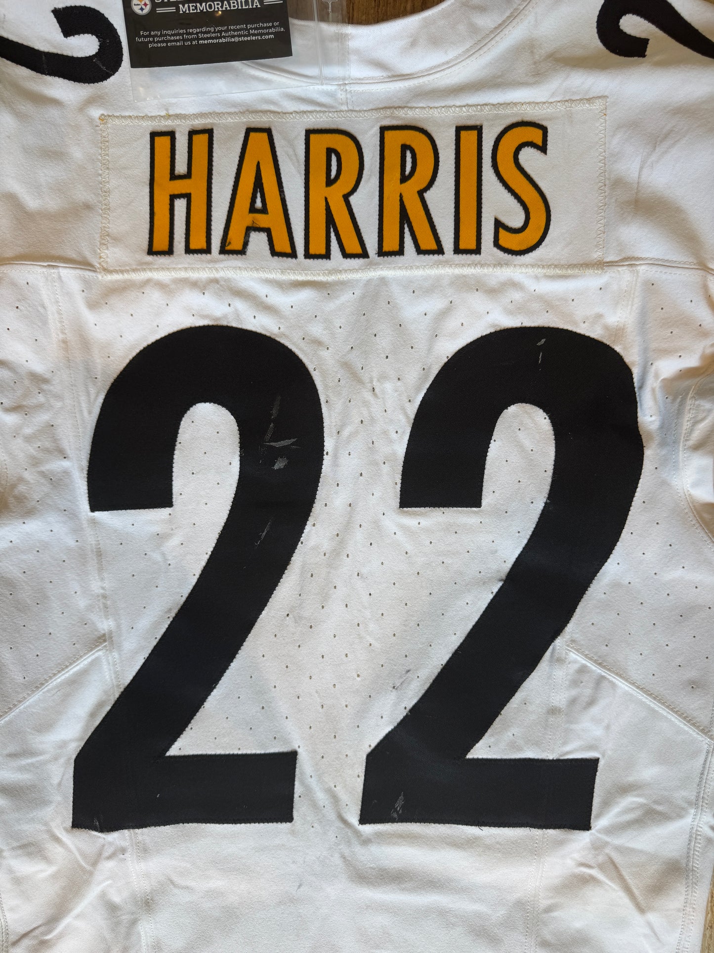 Najee Harris GAME WORN💪09/08/24 PHOTO MATCHED📸Steelers NFL Jersey👕Inc.COA💥